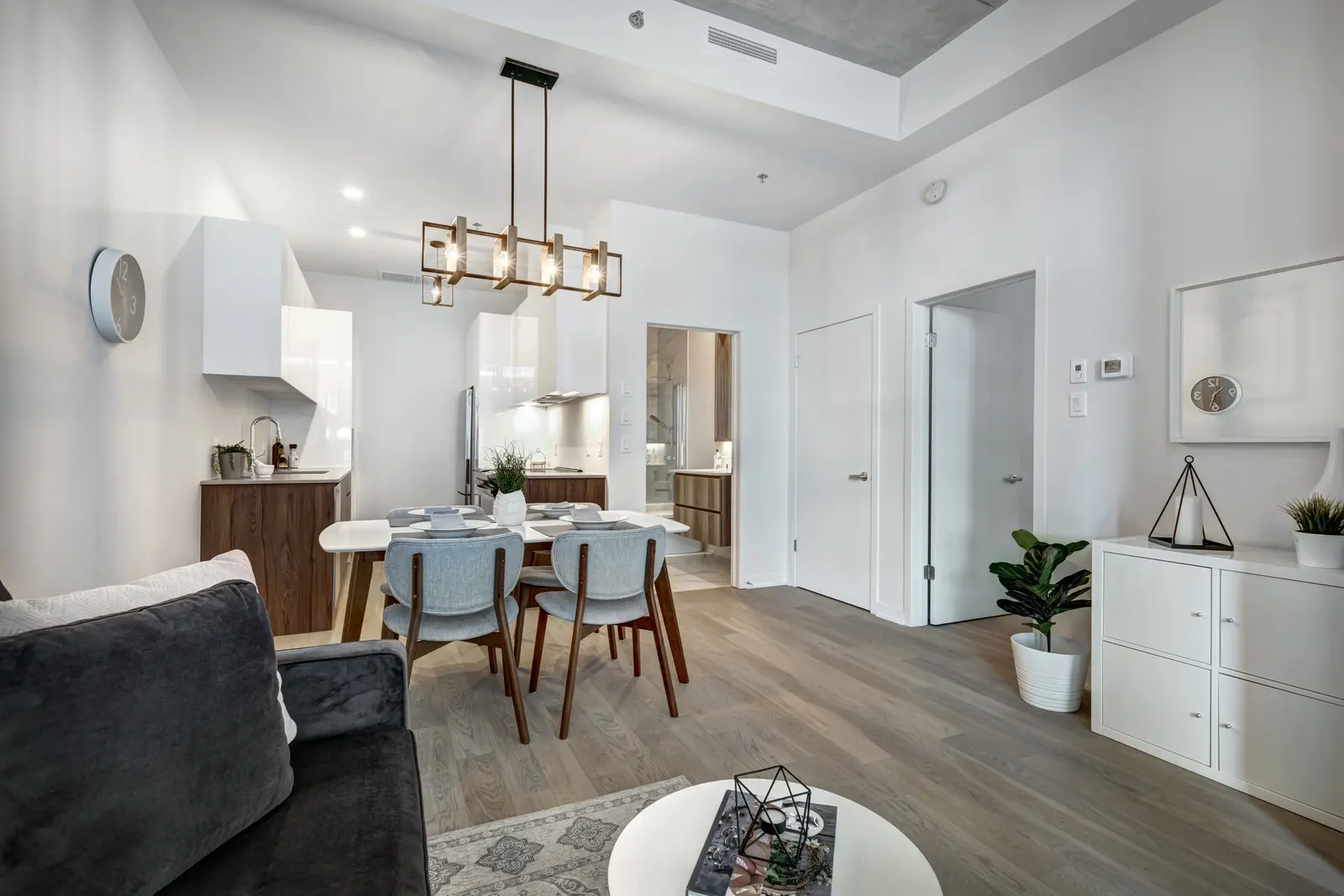 A bright interior prepared for a measured market introduction