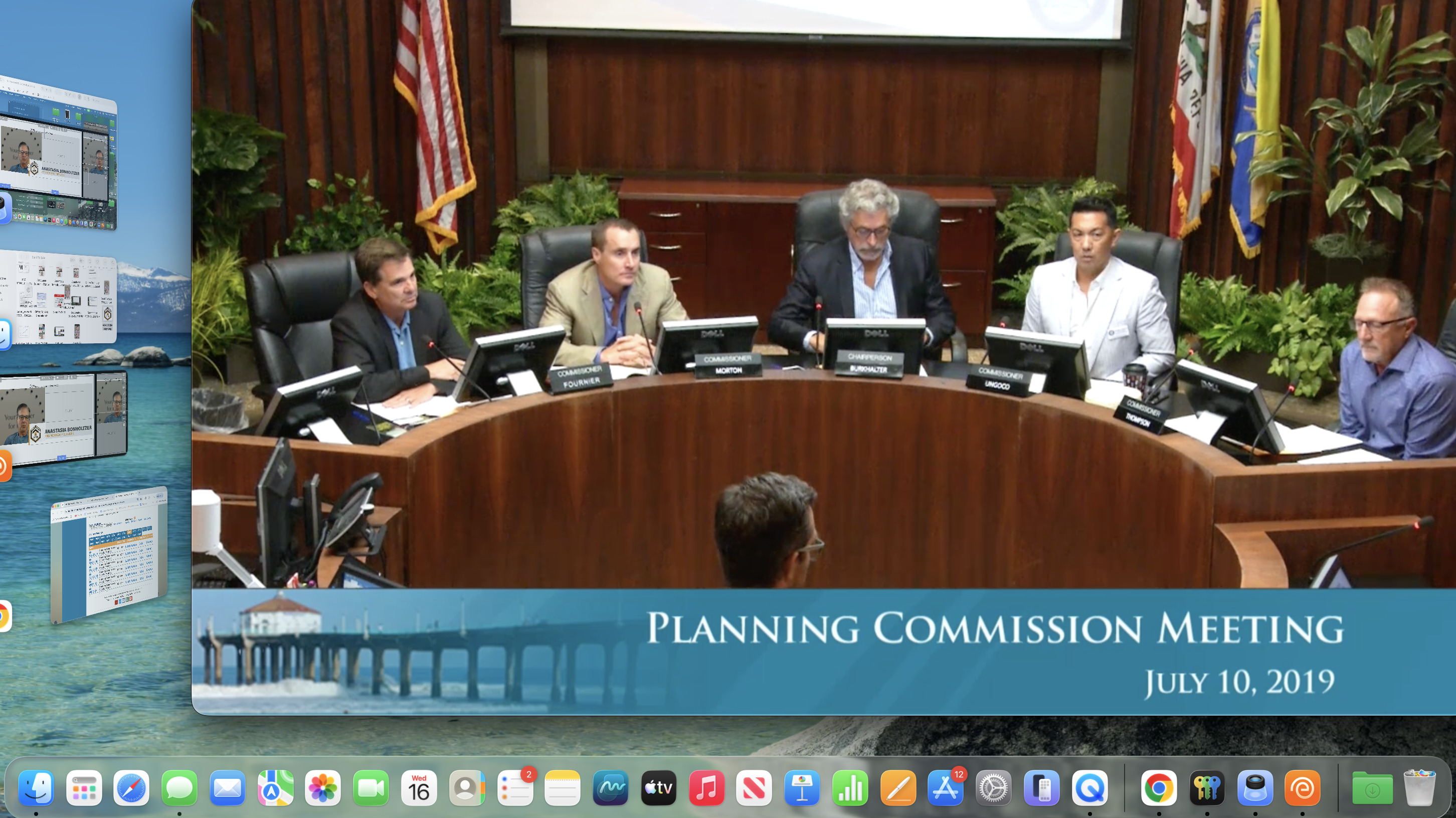 Stewart with the Manhattan Beach Planning Commission