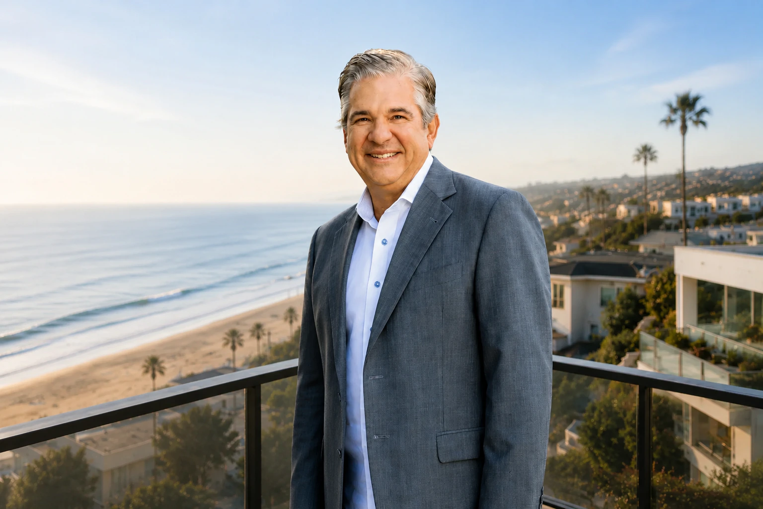 Stewart Fournier overlooking the South Bay coast